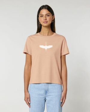 Storch - pfirsich/weiß