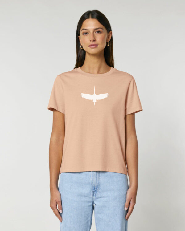 Storch - pfirsich/weiß